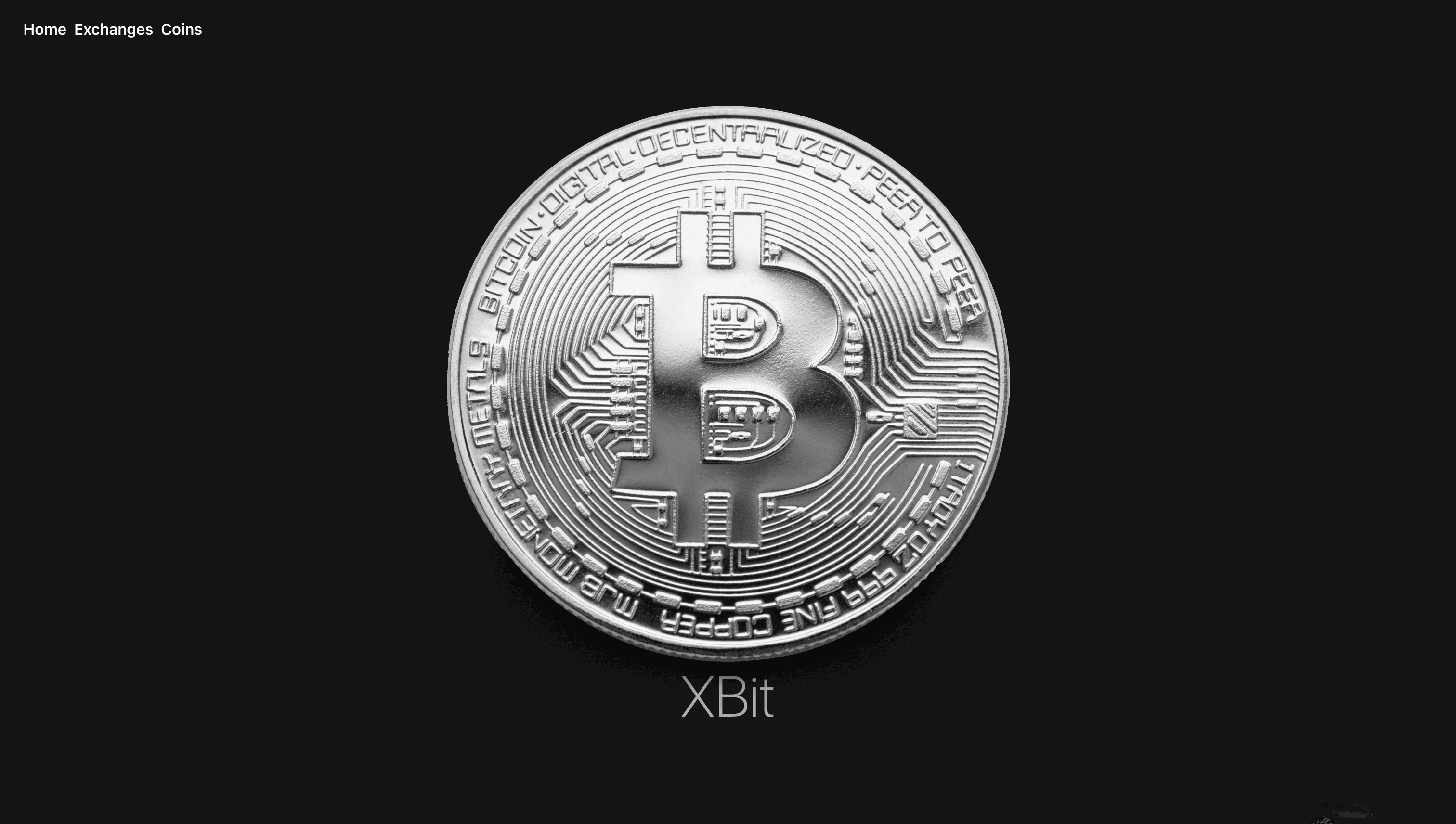 XBit Crypto WebApp